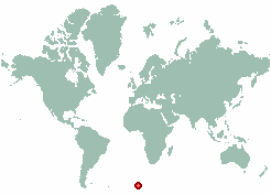Bouvet Island in world map